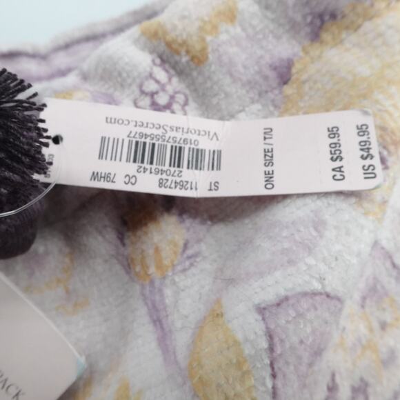 Victoria's Secret Packable Floral Stripe Beach Towel 2 in 1 Backpack Style 62x36 - Picture 9 of 9